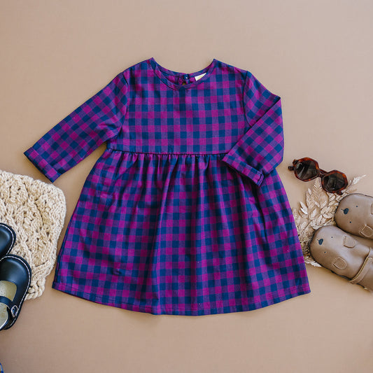 Flannel Twirl in Plum